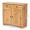 Baxton Studio Lauren Modern and Contemporary Oak Brown Finished Wood 2-Door Buffet Kitchen Cabinet 190-11984-ZORO - alternate 9